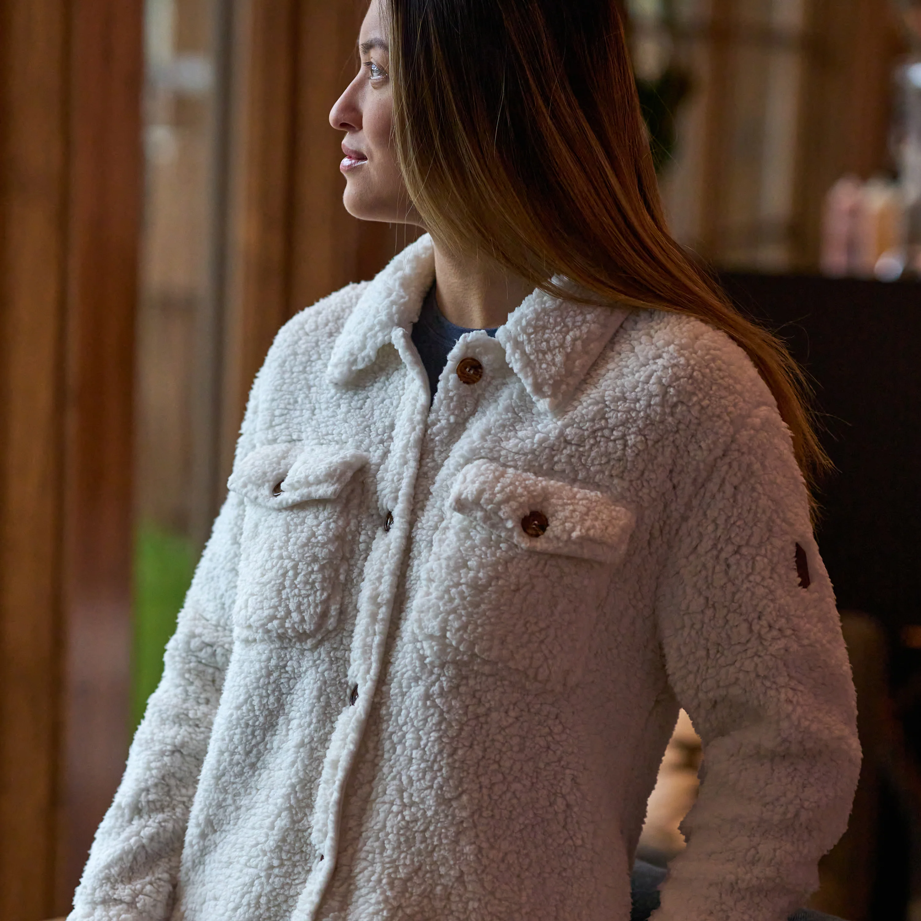 Women's Sherpa Shacket - Image 8