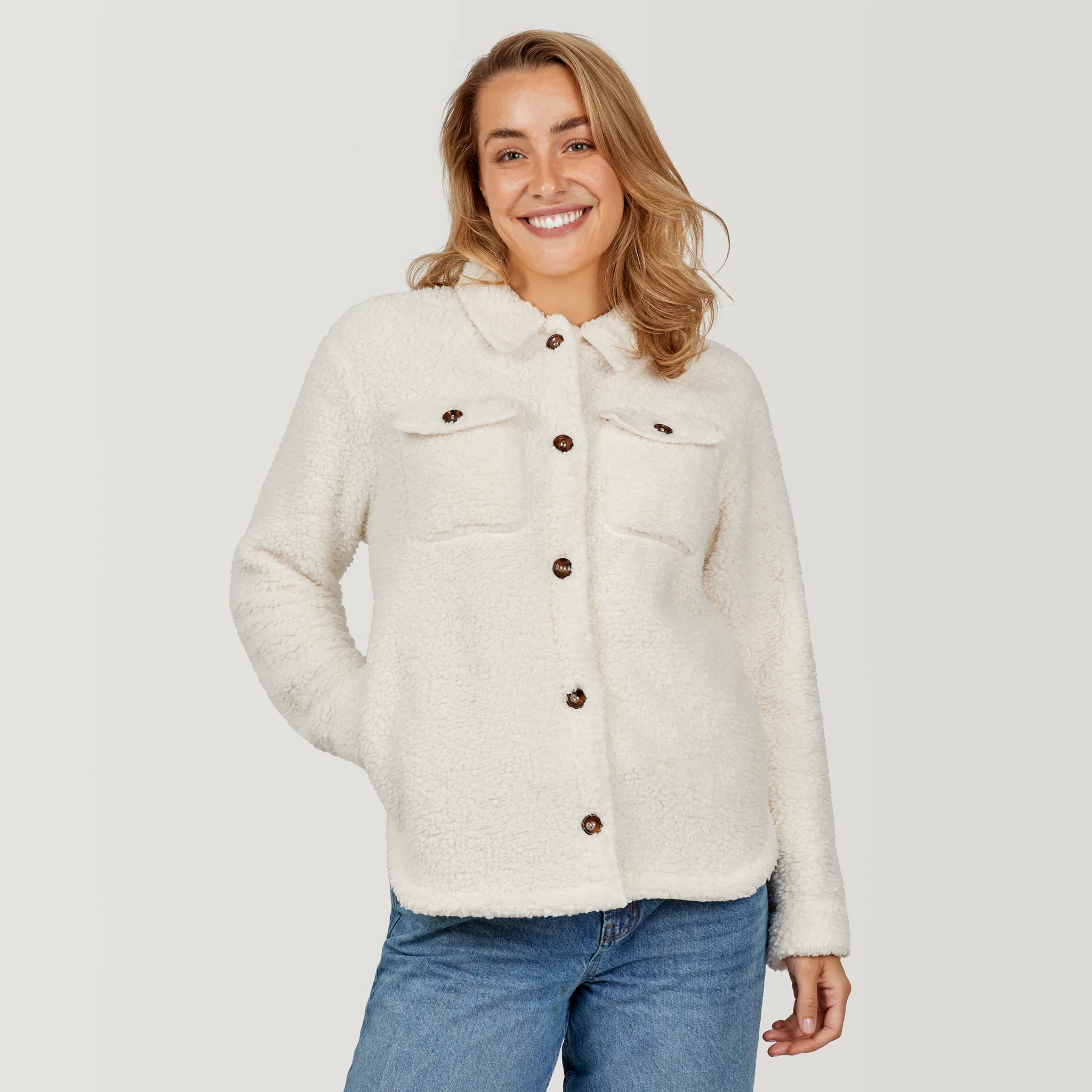 Women's Sherpa Shacket - Image 9