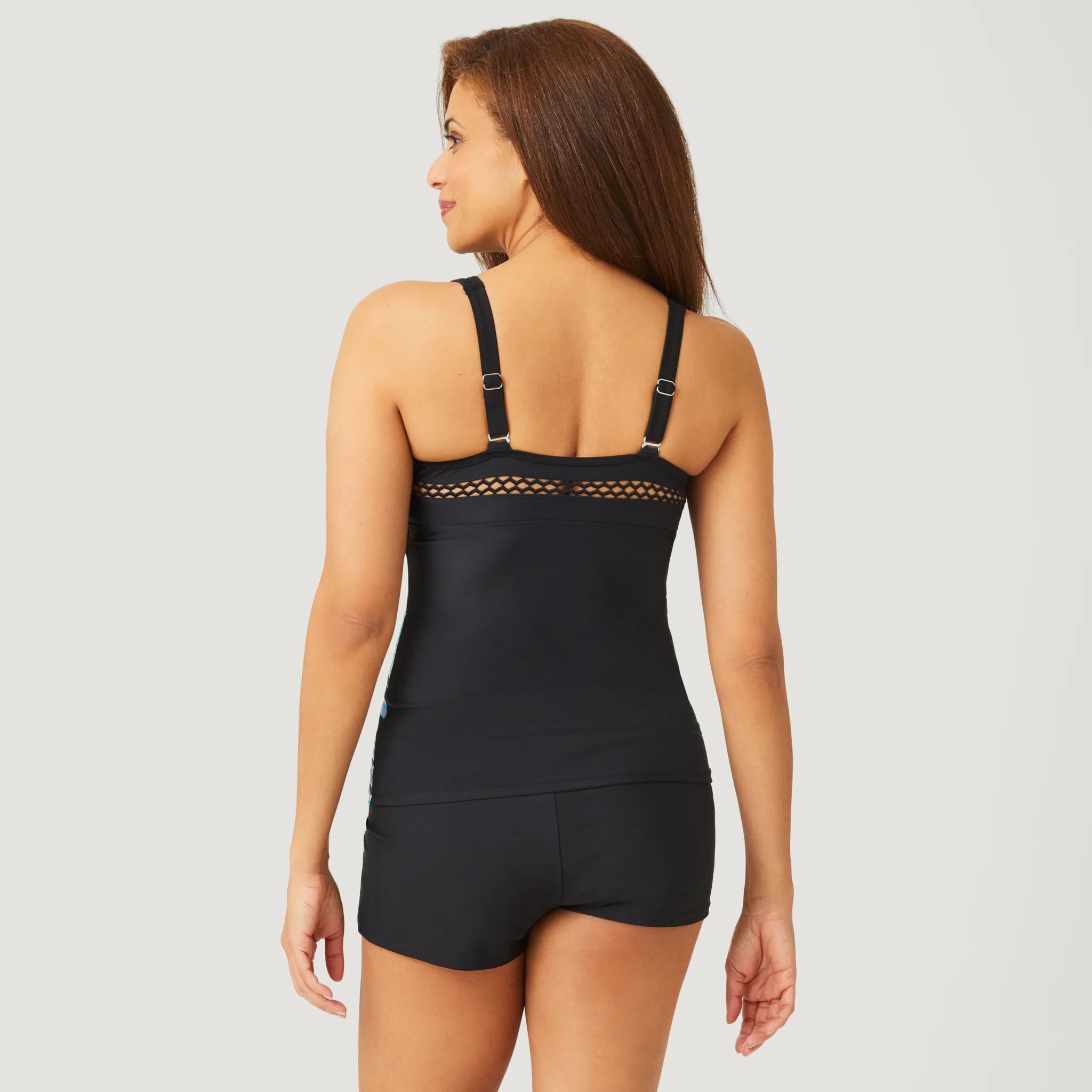 Women's Summer Bouquet Highneck Tankini Top - Image 9