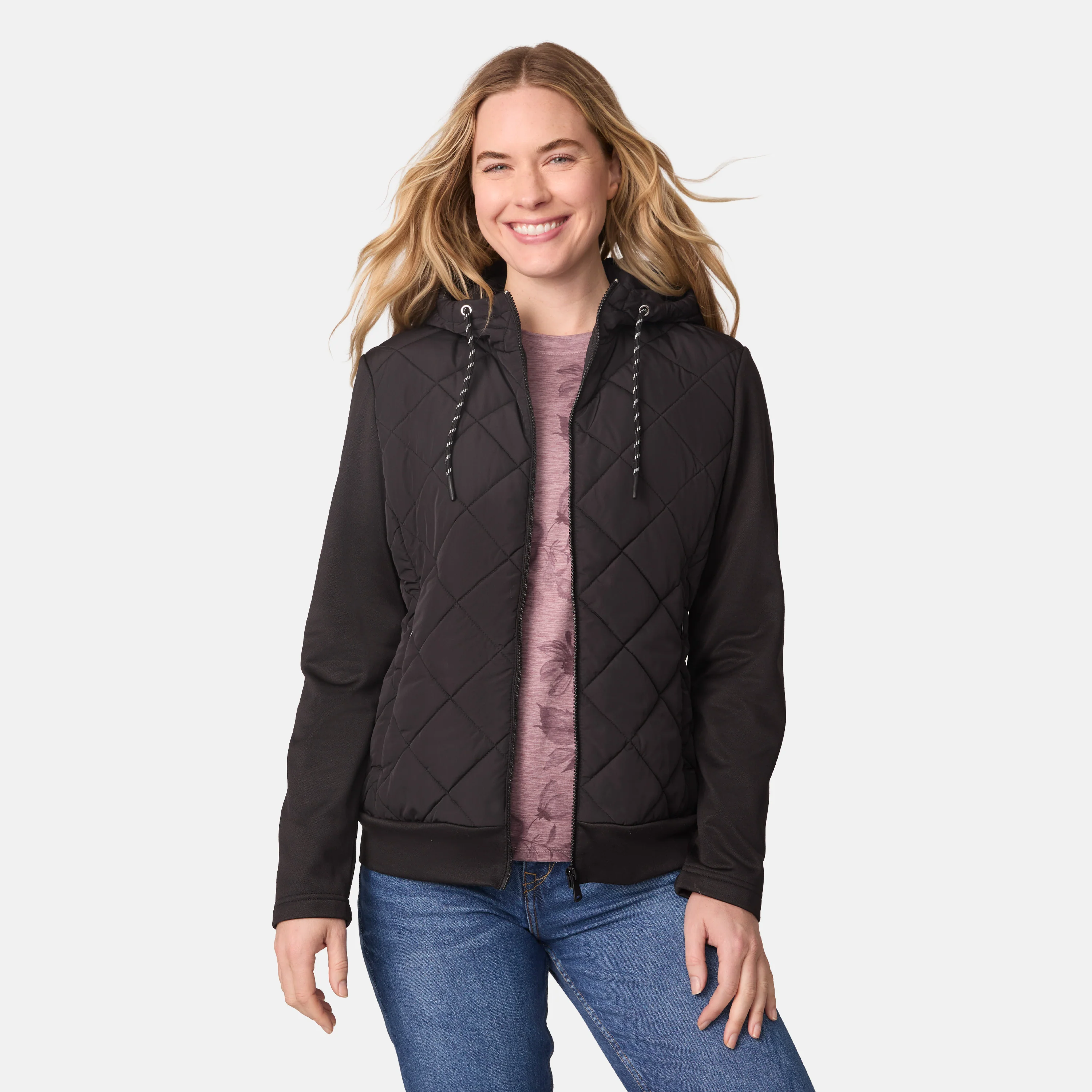 Women's Venture Quilted Hybrid Jacket - Image 3