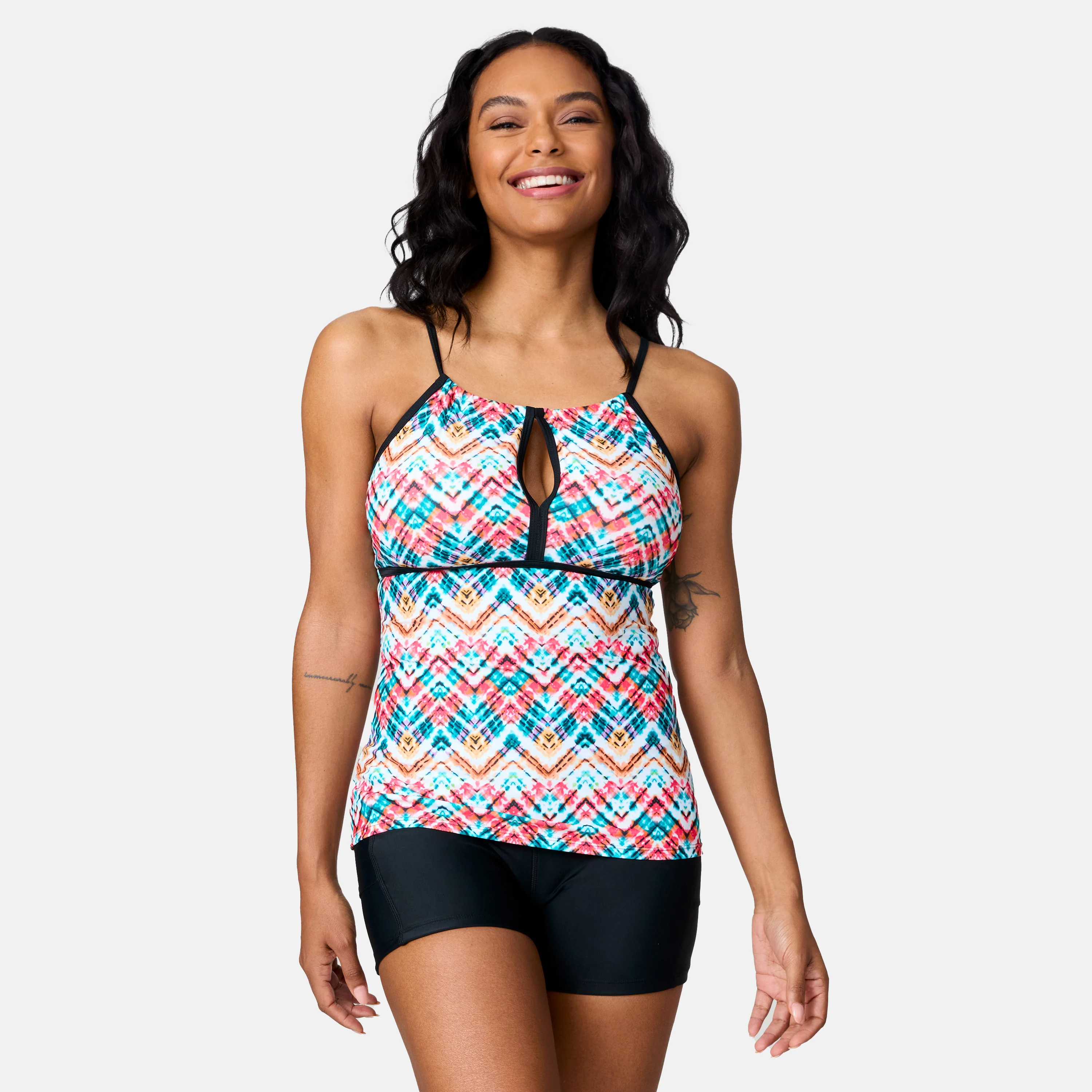 Women's Zigzag Zest 2-in-1 Keyhole Tankini Top - Image 4